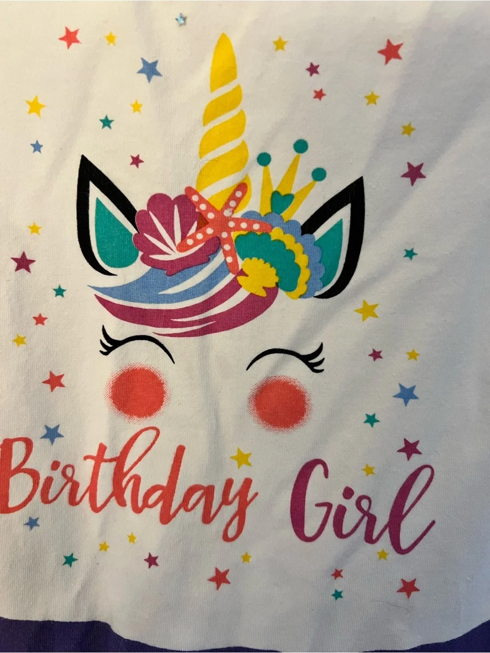 4T Unicorn 'Birthday Girl' Tutu Dress with Rainbow Tulle